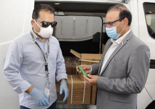 Llegan más donaciones.