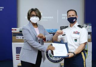 MINSA recibe aporte de parte de la embajada de los Estados Unidos     