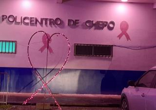 Encendido de Luces Rosadas en el Policentro de Chepo