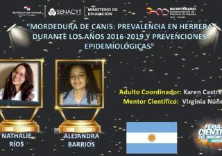 Estudiantes herreranas destacan en feria científica 