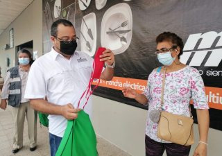 Herrera realiza orientación ciudadana sobre bioseguridad