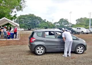 560 personas participaron en primer día de vacunación exprés en la Feria de Azuero