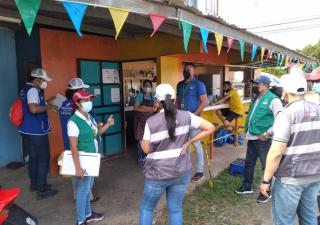 En Herrera verifican normas de bioseguridad ante apertura económica