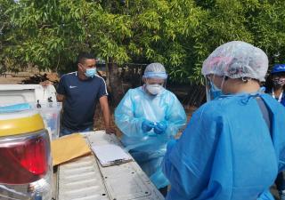 Barrido de pruebas en comunidades de Parita 