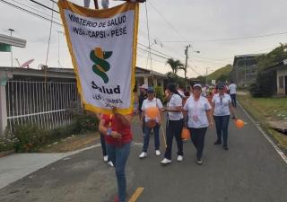 Minsa en Herrera organiza caminata para sensibilizar a la población sobre el suicidio