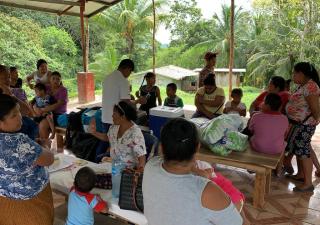 Gira de vacunación en la comunidad de Bella Vista en Bocas del Toro.