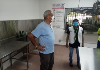 Se verifica cumplimiento de medidas sanitarias en asilos.