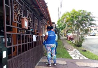 EUT visita más de 200 viviendas en Cativá de Colón 