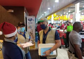 Operativo de verificación y cumplimiento de bioseguridad.