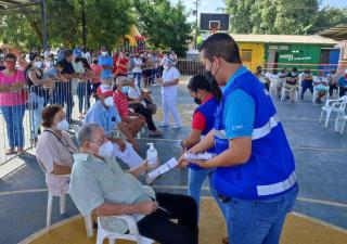 Equipos de promoción de la salud presentes en centros de vacunación de Herrera