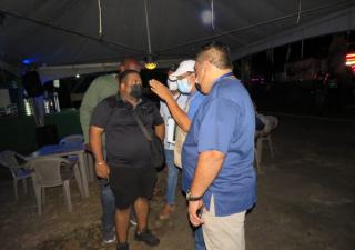 Operativo de verificación del sonido en la Feria de La Chorrera.