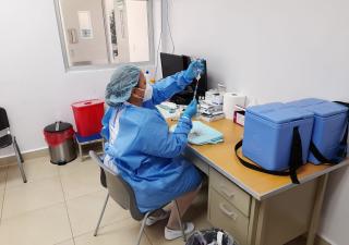 Finaliza vacunación pediátrica por "barrido" en Los Santos 