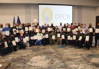Representantes de 16 países reciben capacitación de respuesta a incidentes relacionados con agentes de guerra y sustancias químicas   