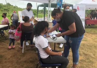 Plan colmena con servicios  de Salud  en comunidad  Dos Mares de Las Garzas