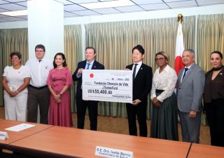 Embajada de Japón dona nuevo ecocardiógrafo al Hospital del Niño 