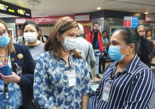 Ministra de salud inspecciona atención en el Aeropuerto de Tocumen 