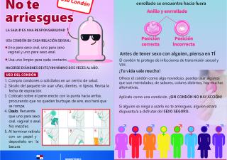 No te arriesgues la Salud es responsabilidad de todos usa CONDÓN