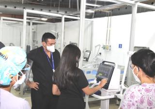 Capacitan personal de salud para reforzar atención de UCI en el INMFRE