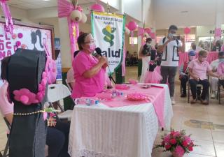 Minsa Chiriquí inicia campaña de la cinta rosada