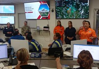 Minsa Chiriquí participa en simulacro de erupción volcánica