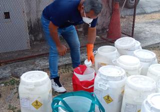 Minsa garantiza calidad del agua en Coclé con entrega de hipoclorito de calcio