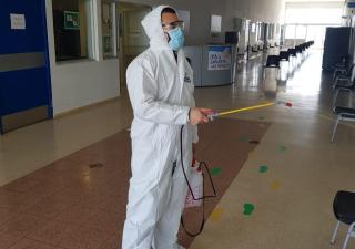Operativo de sanitización en La Mata, Veraguas