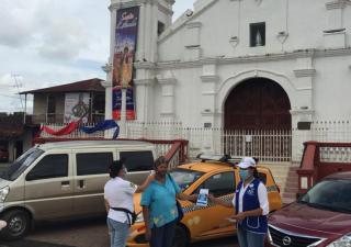 Se realiza promoción de medidas de bioseguridad en Las Tablas