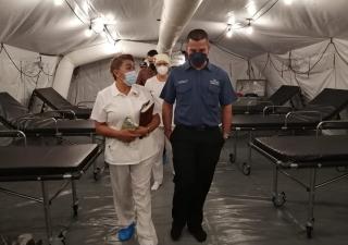 Culmina instalación de unidad médica móvil de emergencias en Los Santos 