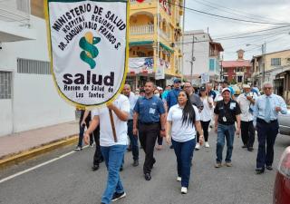 Realizan caminata contra la diabetes en Las Tablas
