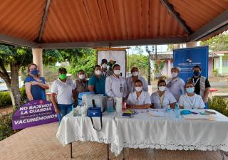 Salud promueve vacunación en feria interinstitucional en La Tiza de Las Tablas