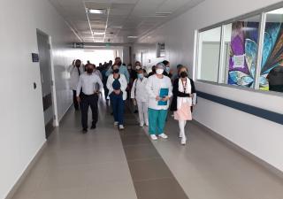 Equipo interdisciplinario del ION visita el hospital Anita Moreno  