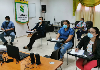 Los Santos realiza capacitación virtual en bioseguridad