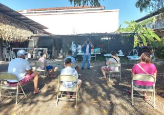 Realizan operativo de hisopado en restaurantes y fondas en Las Tablas