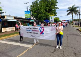 Realizan gran marcha contra el cáncer en Las Tablas