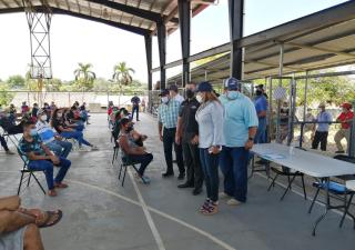 Ministra consejera recorre centros de vacunación del circuito 7-1 en Los Santos 