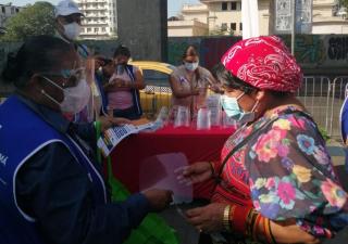 Promoción de la Salud refuerza campaña de uso de mascarilla y pantalla facial 