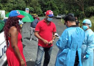 Trazabilidad en la entrada de la playa Veracruz