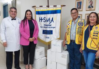 Club de Leones de San Francisco dona insumos al Hospital San Miguel Arcángel