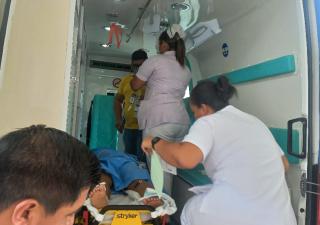 Centro de Salud de Miguel de la Borda atiende urgencia obstétrica.