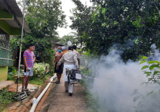 Se realiza nebulización en Montijo