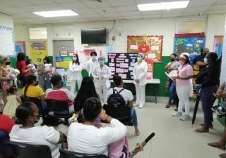 Centro de salud de Pacora realizó misa en conmemoración del día mundial de la lucha contra el cáncer de mama