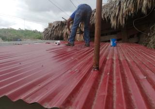 Mantenimiento al Puesto de Control de Malaria de Puente Bayano