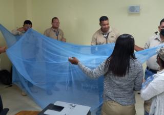 Capacitación para distribución e instalación de mosquiteros