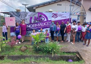 Panamá Este participa en conmemoración del día internacional contra la no violencia hacia las mujeres