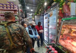 Operativo de verificación de normas sanitarias en Tortí.