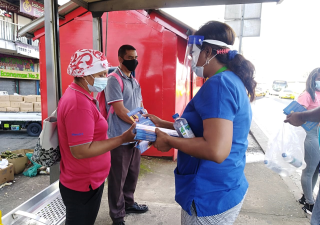 Panamá Norte entrega mascarillas en La Cabima