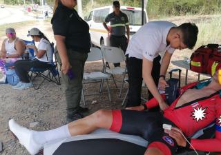 Promoción de la salud en la sede del campeonato Panamericano de ruta 2023 en Panamá Norte