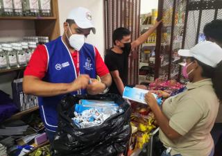 Decomisan cigarrillos de contrabando en operativos de salud pública