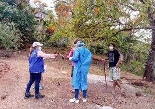 Realizan hisopados y promoción de medidas en La Chorrera