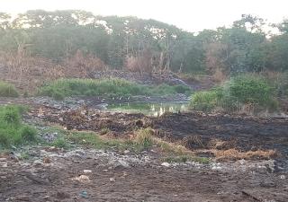 Operativo de paso de desechos a vertederos clandestinos en La Chorrera